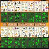 EMOME 500+ Styles Glow Halloween Tattoos for Kids Bulk, Cute Kids Temporary Tattoos Stickers, Halloween Treats Party Supplies Favors Decorations for Boys Girls (56 Sheets)