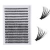 Aorbige Lash Extension Kit DIY 280pcs Individual Eyelash Extension Kit 0.07D 9-16MIX 30D 40D 60D 80D Cluster Lashes Kit Lash Extensions Super Thin & Soft Lashes Reusable (40D, D-0.07-9-16MIX)