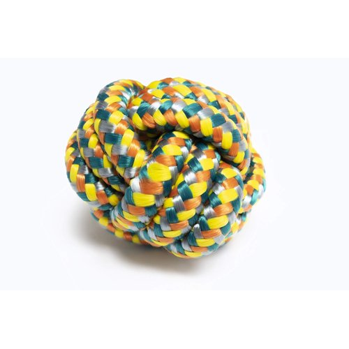 Roscoe's Pet Products Braided Rope Ball Toy for Dogs and Other Small Pets (Medium (2.5-inch))