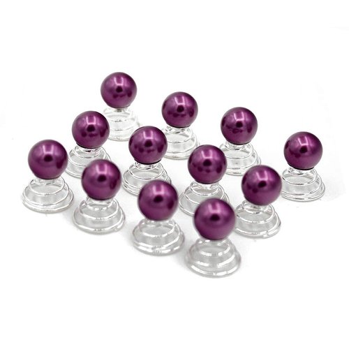 24PCS Imitation Pearl Spiral Hair Pins Metal Spiral Twist Hairpins Bobby Pins Barrette Hair Clips Hair Bun Hair Accessories for Women Lady (Purple)