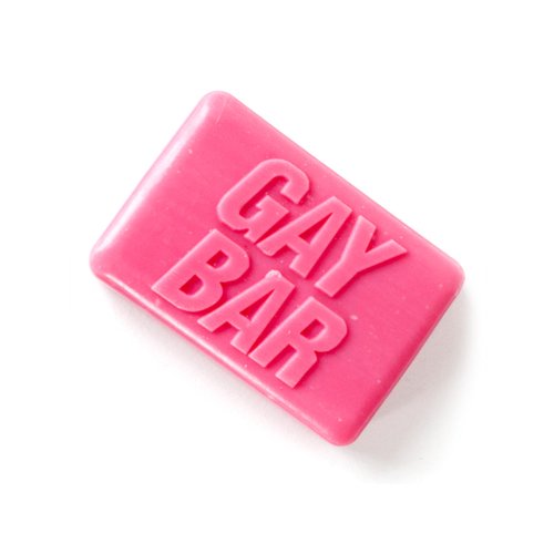 Gift Republic Gay Bar Soap Novelty Pride Soap LGBTQ+ Rose Scented Soap Bar Bright Pink Soap for Bathroom Toilet Fun Gift Idea Fight Club Spoof Soap