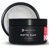 DASH FOR HIM Hair Clay for Men - Medium Strong Hold Matte Clay for Shine Free Finish with Premium Natural and Organic Ingredients - Vegan Friendly Mens Hair Styling Clay, 4oz