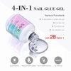 SAVILAND Gel X Nail Kit for Beginner: Long Coffin Nail Tips with 4-in-1 Nail Glue Gel and Nail Lamp Clear Gel X Tips Acrylic Nail Kit for Nail Extensions, Nail Art DIY Salon At Home Gift for Women