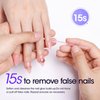 Gellen Nail Glue Remover, 60ML Nail Glue Remover for Press On Nails, Easy Remove Solid Nail Glue Gel On Fake Nail Tips, Not for Gel-base Glue or Gel Nail Polish