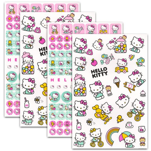 Hello Kitty Stickers Travel Activity Set Bundle with Over 300 Stickers and 12 Activity Pages (Hello Kitty Party Supplies)