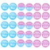 Yaomiao 30 Pieces Team Girl boy Button Pins Gender Reveal Button Pins Baby Shower Pink blue Button Pin for Party Favors Gender Reveal Party game Supplies, 1.5 Inches