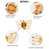 Wecoe 30 Pcs Small Gold Butterfly Hair Clips Tiny Mini Claw Clips Cute Decorative Hair Clips Flower Short Hair Hair Accessories for Women Gifts For Her