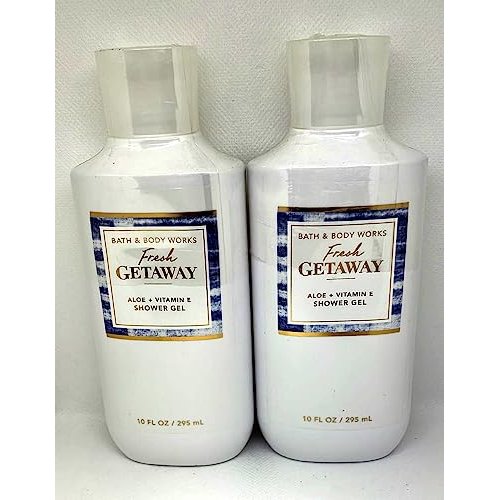 Bath and Body Works Fresh Getaway Shower Gel Gift Sets For Women 10 Oz 2 Pack (Fresh Getaway)