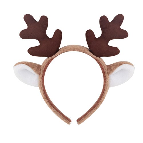 JOYFISCO Reindeer Antlers Headband Animal Ears Headband Christmas Reindeer Headband Cute Deer Ant...