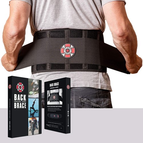 Old Bones Therapy Lower Back Brace with Adjustable Straps | Lumbar Support for Immediate Relief (Back Brace, XXL, Fits 43-50 Inches) | Improved Version 2.0
