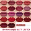 evpct CmaaDu 1Pcs Mauve Liquid Matte Lipstick Lipgloss Set for Women, labiales mate 24 horas originales matte larga duracion 24 Hour Lipstick Lip Stains Long Lasting Waterproof 24, 09#