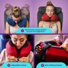 Cabeau Evolution S3 Travel Neck Pillow Memory Foam Neck Support, Adjustable Clasp, and Seat Strap Attachment - Comfort On-The-Go with Carrying Case for Airplane, Train, and Car (Indigo Blue)