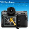 ULBTER Screen Protector for Fujifilm GFX 100 II Fuji GFX100 II LCD + PET Top Flim [2+2Pack] Tempered Glass 0.3mm 9H Hardness Anti-Scrach Anti-Fingerprint Anti-Bubble