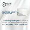 Visha Skincare Advanced Bright Eye Booster 4 in 1 Cream, Under Eye Cream for Dark Circles and Puffiness, Decreases Wrinkles and Lines Around Eyes and Lips, Reduces Overall Eye Puffiness 0.5oz