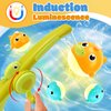 Light Up Bath Toys for Toddlers, Magnetic Fishing Games Baby Bathtub Toy for 1-3 4-6 Year Old, Shower Water Pool Toys for Kids Boys Girls Baby Infant Christmas Birthday Gifts