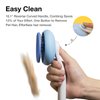 Cat Brush for Shedding, Pet Grooming Self Cleaning Slicker Brush for Cats & Dogs, Cat Deshedding Brush Easily Removes Tangles Hair and Loose Undercoat, Mats Tangled Hair Shedding Brush (Blue)