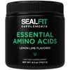 SEALFIT Essential Amino Acids Pre + During + Post Workout Powder. EAA + BCAA Aminos Supplement for Energy, Muscle Growth, and Recovery. EAAs and BCAAs. Perfect Preworkout for Men & Women. Lemon Lime