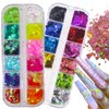2 Boxes Chunky Glitter Flakes Holographic & Iirdescent Irregular Sequins Glitters Sparkles Resin Epoxy Accessories Crafts Slime Supplies Nail Art Decorations(Irregular)