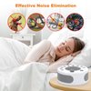 White Noise Machine Sleep Helper Sound Relaxation Machine Sleep Therapy Sound Machine with 27 Unique Natural Sounds, Sleep Disorders Noise Cancelling for Home, Office, Spa, Yoga, Kids