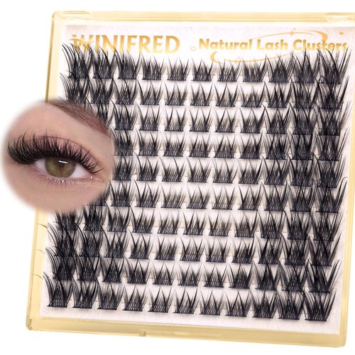 Winifred Eyelash Clusters Cat Eye Cluster Eyelash Extensions Wispy Lash Clusters Natural Lashes Clusters C Curl Cluster Lashes 8-16mm DIY Individual Lashes Natural Look