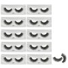 Vayator 10 Pairs Wholesale Natural Mink Eyelashes 3D Mink Lashes Long Thick False Eyelashes High Volume Eye lashes Hand made Makeup Eyelash Soft (S-#103)
