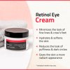 YEOUTH Retinol Eye Cream with Hyaluronic Acid, Hydrating Under Eye Cream for a Refreshed Appearance, Retinol Cream for Face, Eye Care 2oz