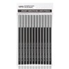 Linble Black Eyeliner Pencil Set - 12 PCs Matte Silky Formulas Waterproof Eye Crayon Liners