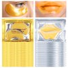 30 Pairs Lip Masks & Eye Masks, 24K Gold Gel Crystal Collagen Eye Patches for Puffy Eyes, Effectively Moisturizing & Reducing Fine Lines Dark Circle Eye, Treatments Under Eye Bags and Wrinkles