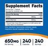 Nutricost Choline Bitartrate 650mg, 240 Vegetarian Capsules - Non-GMO, Vegetarian Friendly, Gluten Free