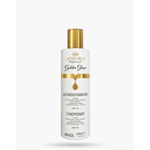 Generic Adhara Professional Ultra Hydrating Conditioner, pH Balanced, 10.1 fl oz (300ml), for Daily Use, White/Gold