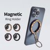 Magnet Phone Ring Grip Metal Magnetic Ring Stand New Mobile Phone Ring Holder Desktop Bracket (Color Wood)
