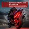 Nilight Extension Cable for Motorcycle LED Strip Lights 4PCS 2 Feet Extension Cords 3PCS 2 Way Y Splitter 4PIN Extension Cord for Underglow Neon Accent Light Strips Rock Lights