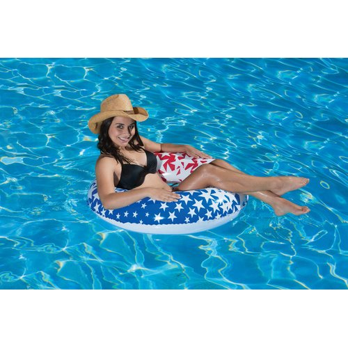 Poolmaster American Stars Inflatable Swimming Pool Inner Tube Float, 36 Inch
