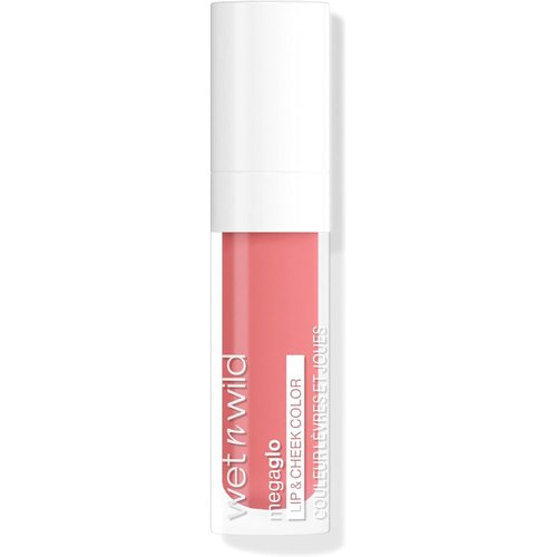 wet n wild Mega Glo Lip & Cheek Color, Creamy Rosy Stain, Buildable Multi-Use Soft Matte Finish, Vegan & Cruelty-Free - Rosy Romance