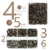 qiipii 2 Boxes 3060PCS Brown Resin Rhinestones Crystal Brown Coffee Resin Stones Crystals Diamonds Charms 2mm 3mm 4mm 5mm 6mm No-Hotfix Gems for Nails Tumblers Mugs Bottles DIY Crafts Face Eyes Makeup