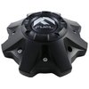 FUEL Matte Black Chrome Rivets Wheel Center Caps One (1) 1002-53B M-447 8-Lug (with Screws)