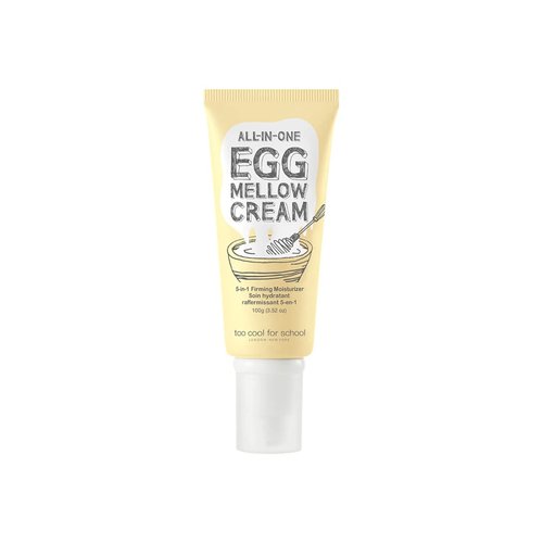 Too Cool For School | All-in-One Egg Mellow Cream 100g | Anti Aging Face Cream | Anti Wrinkle Firming Moisturizer | 98% Pure Collagen Fiber