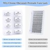 Obeyalash 600 Fans Lash Extensions Premade Fans Premade Volume Fans Eyelash Extensions Pro Made Fans Lash Extensions D Curl Handmade Loose Fans for Lash Extension Supplies (16D-0.05D-D, 8-15mm)