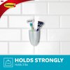 Command Bath Razor Holder, Clear Frosted, 1-Holder, 1- Water-Resistant Strip, Organize Damage-Free