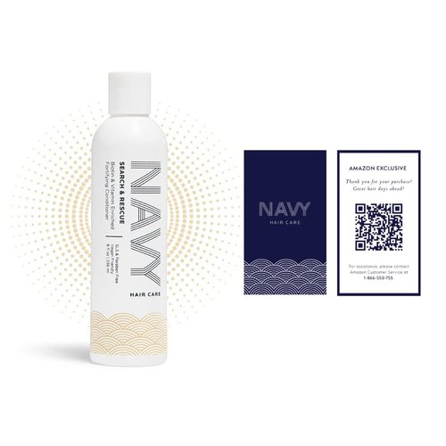 NAVY Search and Rescue Conditioner - Biotin and Vitamin Enriched Fortifying Hair Conditioner - 8 fl oz