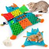 AWOOF Cat Mat, Cute Soft Catnip Mat, Cat Activity Mat Machine Washable Catnip Toys Interactive Cat Toys for Indoor Cats