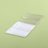 Acrylic Eyelash Extension Pallet, Grafting False Eyelash Organizer Extension Pad Lash Tray Adhesive Glue Palette Individual Holder (White A 4.72x2.75inch)