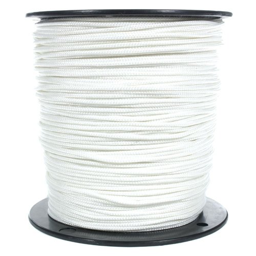 White Solid Braid Nylon Rope (1/8 Inch, 100 Feet) - Anchor, Tow-Lines, Boating, Mooring, Camping, Pulleys, Blocks, DIY Projects, Outdoors