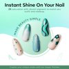 modelones Ethereal Green Gel Nail Polish Set - 6 Colors Mermaid Lagoon Gel Polish Kit Dark Green Glitter Turquoise Soak Off Gel Polish Summer Holiday Gifts Home DIY Salon for Women