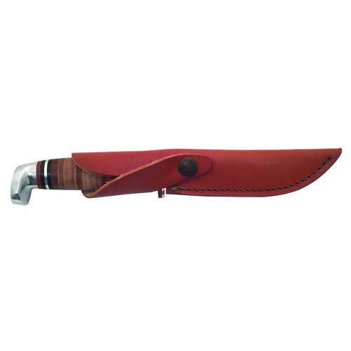 Case WR XX Pocket Knife Fixed Blade Polished Leather Item #381 - (316 5 SS) - Length Closed: 9 1/2 Overall Inches