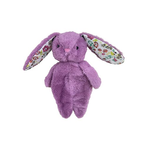 Pet Lou Floppy Rabbit Plush Squeker Dog Toy, 13-inch Height, Lavender