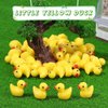 GADIEDIE 260pcsYellow Mini Resin Ducks, Tiny Duck for Home Hide Prank Game Dollhouse Decor Aquarium Potted Miniature Landscape DIY Ornament