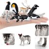 WONWONTOYS 20PCS Arctic Animals Figurine Penguins and Polar Animals Figurine playset Christmas Birthday Party Supplies Decor for Cake