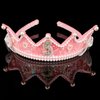 CUBACO Birthday Crown Headband Birthday Girl Crown and Sash, Birthday Girl Headband Princess Pink Crown 5 Year Old Girl Gift Outfit Birthday Decorations,Suitable for Party Favors Decorations