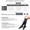 TOUCH Compression Socks for Women, 15-20 mmHg, Argyle, Cotton, 1 Pair, Black, Medium